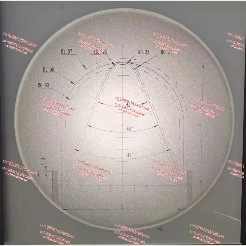 Impact test notch projector V-shaped U-shaped impact projector