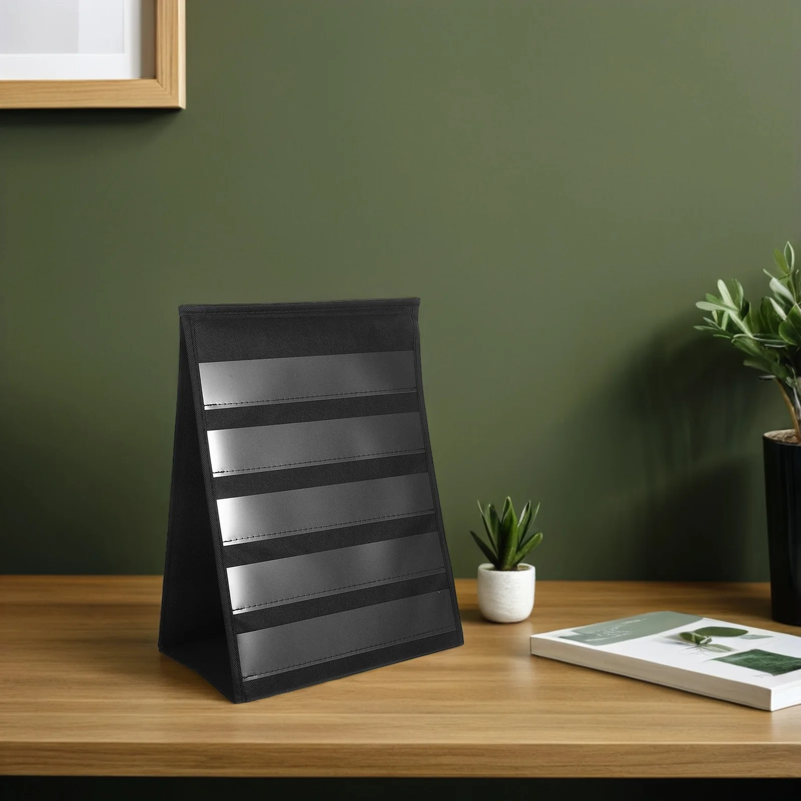 Tabletop Pocket Chart 43X33Cm Double-Sided Desktop Display Holder For Classroom Calendar Schedule Teaching Activities Portable