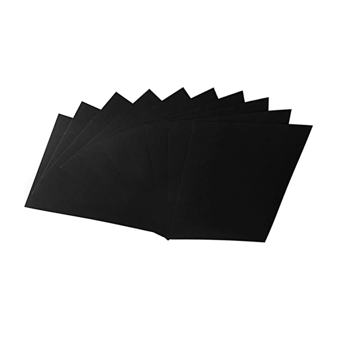 50Pcs A4 Black Paper Card Scrapbook Punch DIY Craft Supplies for Business Cards Greeting Cards Kids Artwork A4 Black Paper