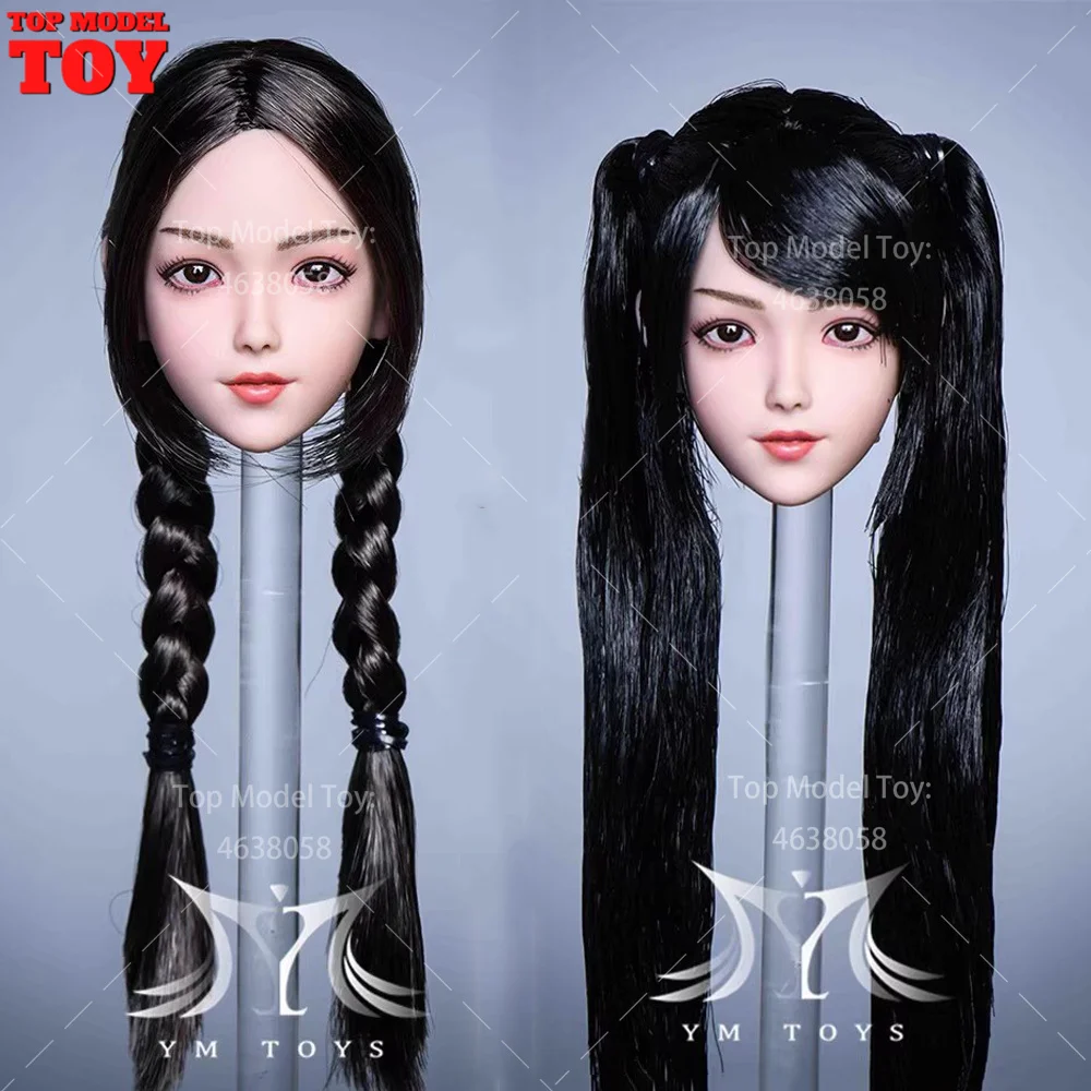 YMTOYS YMT053 Scala 1/6 Bella Loli Testa Sculpt Trapianto di Capelli Testa Intagliare Misura 12 ''Soldato Femminile Action Figure Corpo Bambole