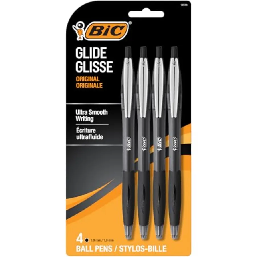 

Glide Retractable Ballpoint Pens, Medium Point 1.0mm,Pack, Ultra Smooth Writing Pens