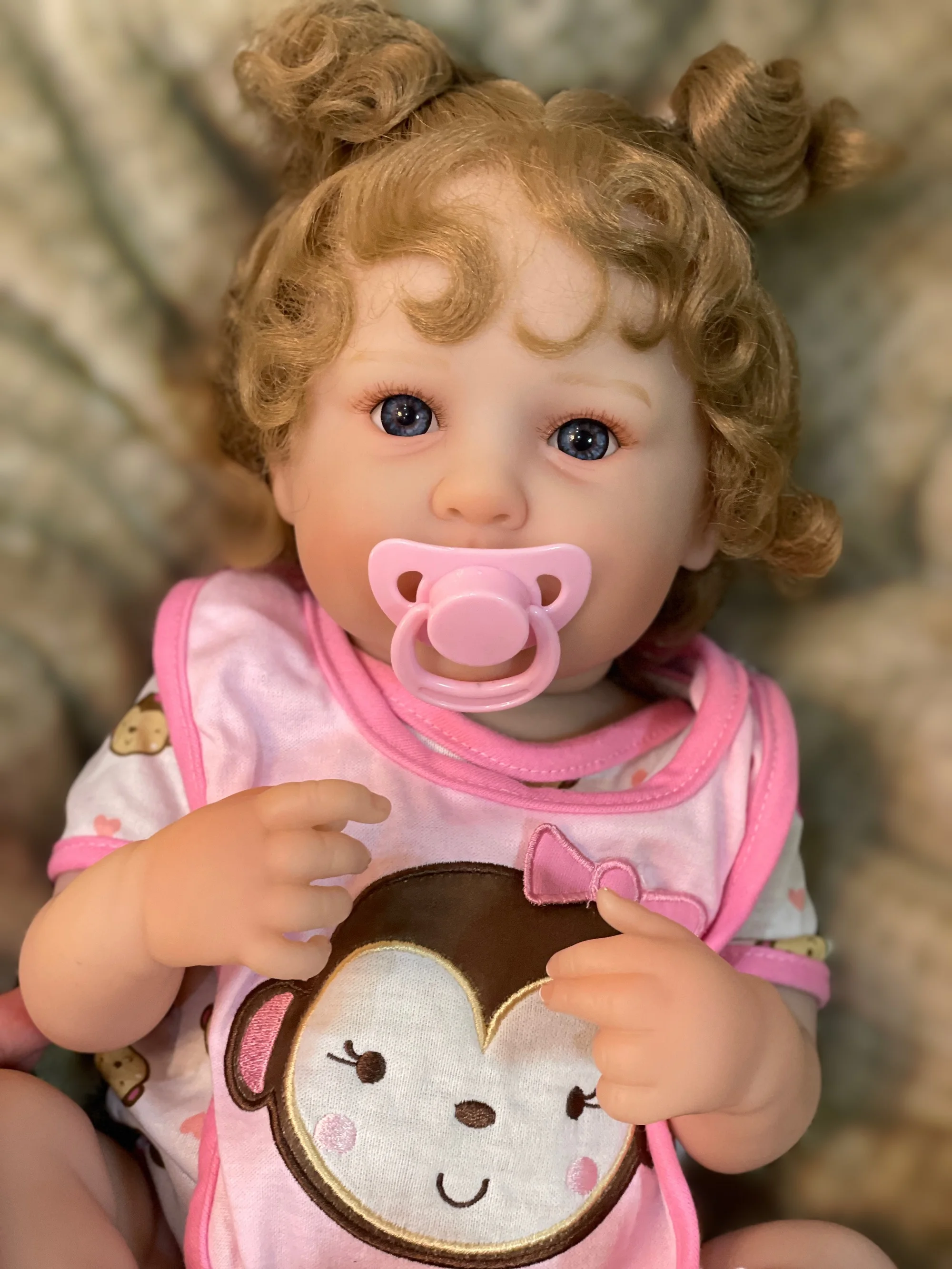 45CM Girl Ward Reborn Dolls Painted Full Body Vinyl Newborn Baby Doll With Painted Hair Toys For Kid's Christmas Gift Muñecas