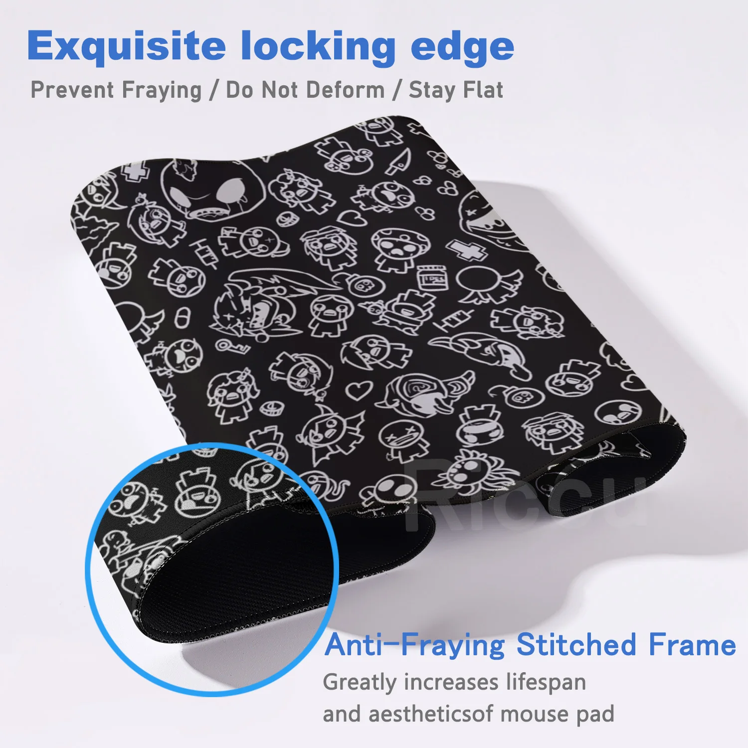 HD Xxl 40x90cm マウスパッド ゲーマー ザ・バインディング・オブ・アイザック マウスパッド PC コンピューターアクセサリー デスクマット ゲーミングキーボード拡張デスクマット