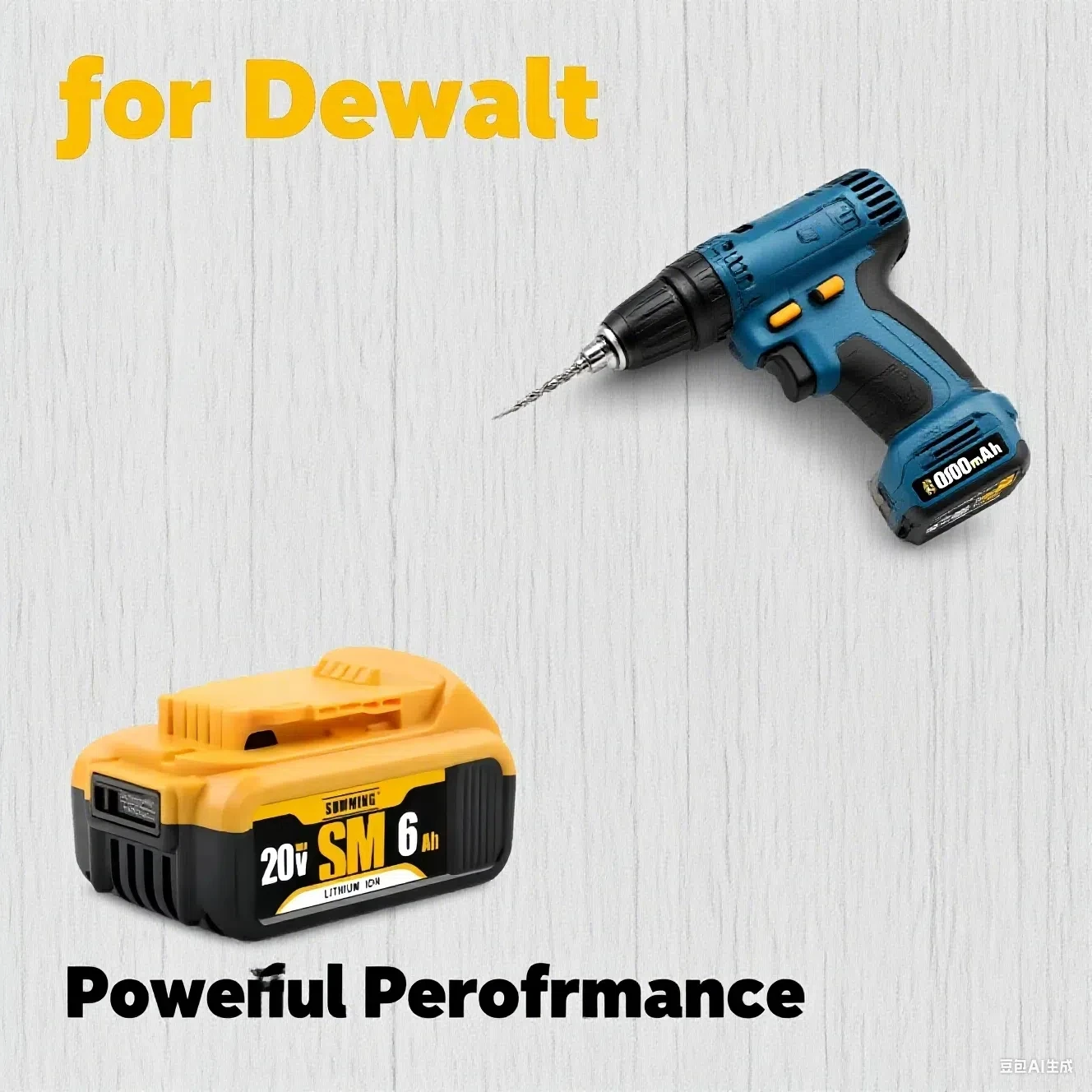 

SUMMING battery for Dewalt 20V power Toolsrechargeable electric tool Accessories Lithium batteries Replace DCB184
