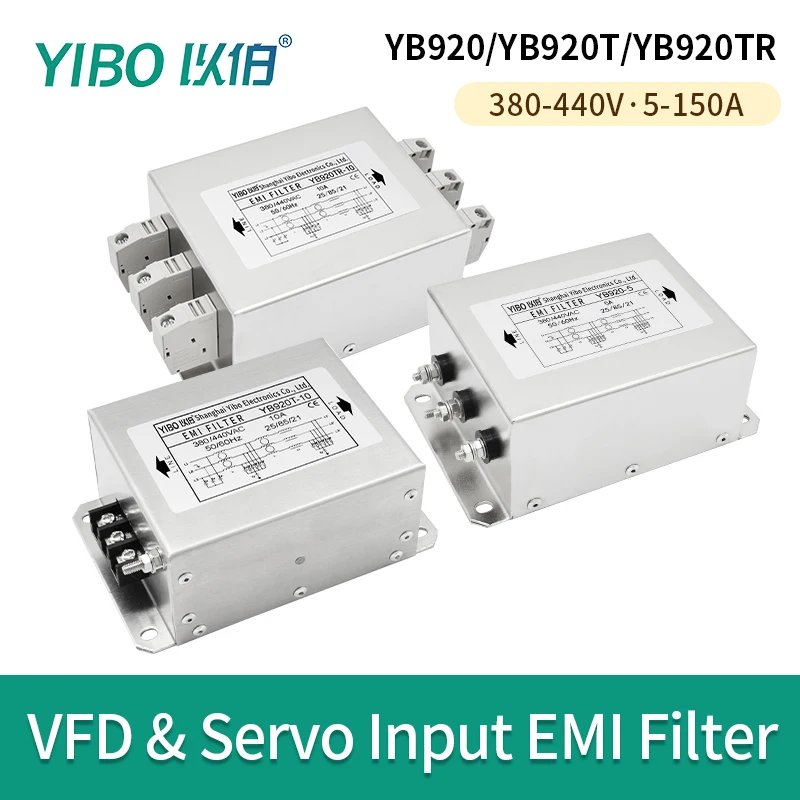 

Входной фильтр преобразования частоты EMC, трехфазный сервопривод 380 В, защита от помех YB920/YB920T/YB920TR