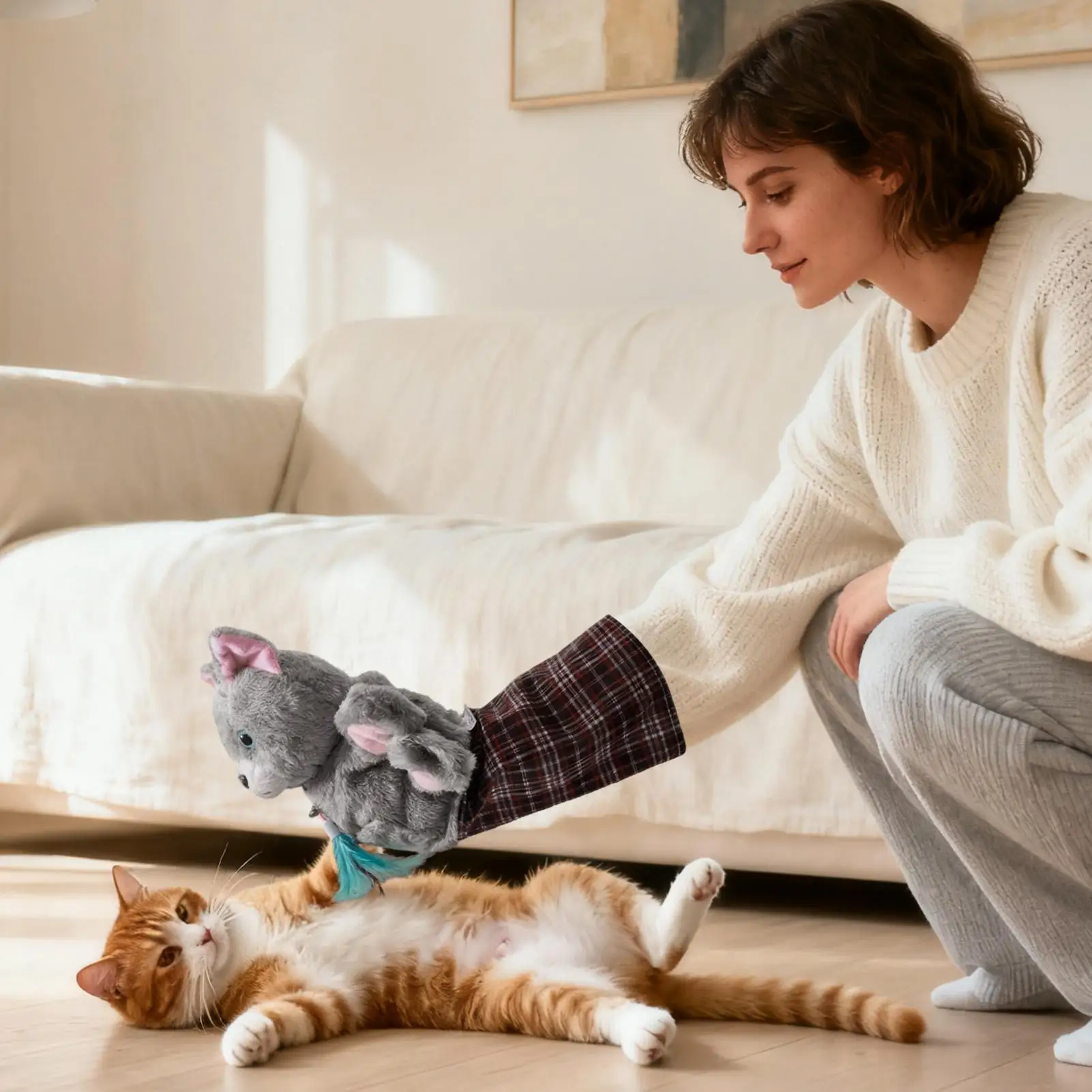 

Игрушка для борьбы с кошками, игрушка для стимуляции, товары для домашних животных, перчатки для борьбы с собакой и прочной подкладкой для развлечений, снимают скучный ментальный