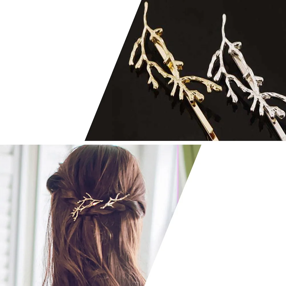 

Alloy Antlers Hair Clip Women Headdress Korean Style 2 Colors Party Gift Graceful Hairpin Hairstyle Accessories
