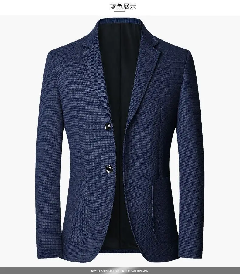 Herrenblazer, einfarbig, für Hochzeiten, Freizeit, Gastgeber, Gentleman, schmal geschnitten, trendig, vielseitig, Business-Blazer – Detail 11