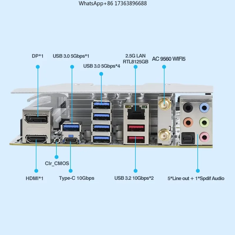 ERYING Z690 ATX Motherboard DDR5 Wi-Fi 5 AC9560 LGA1700 ARGB 128GB Four 14th/13th/12th CPU M.2 PCIEX16 4.0 SATA Desktop