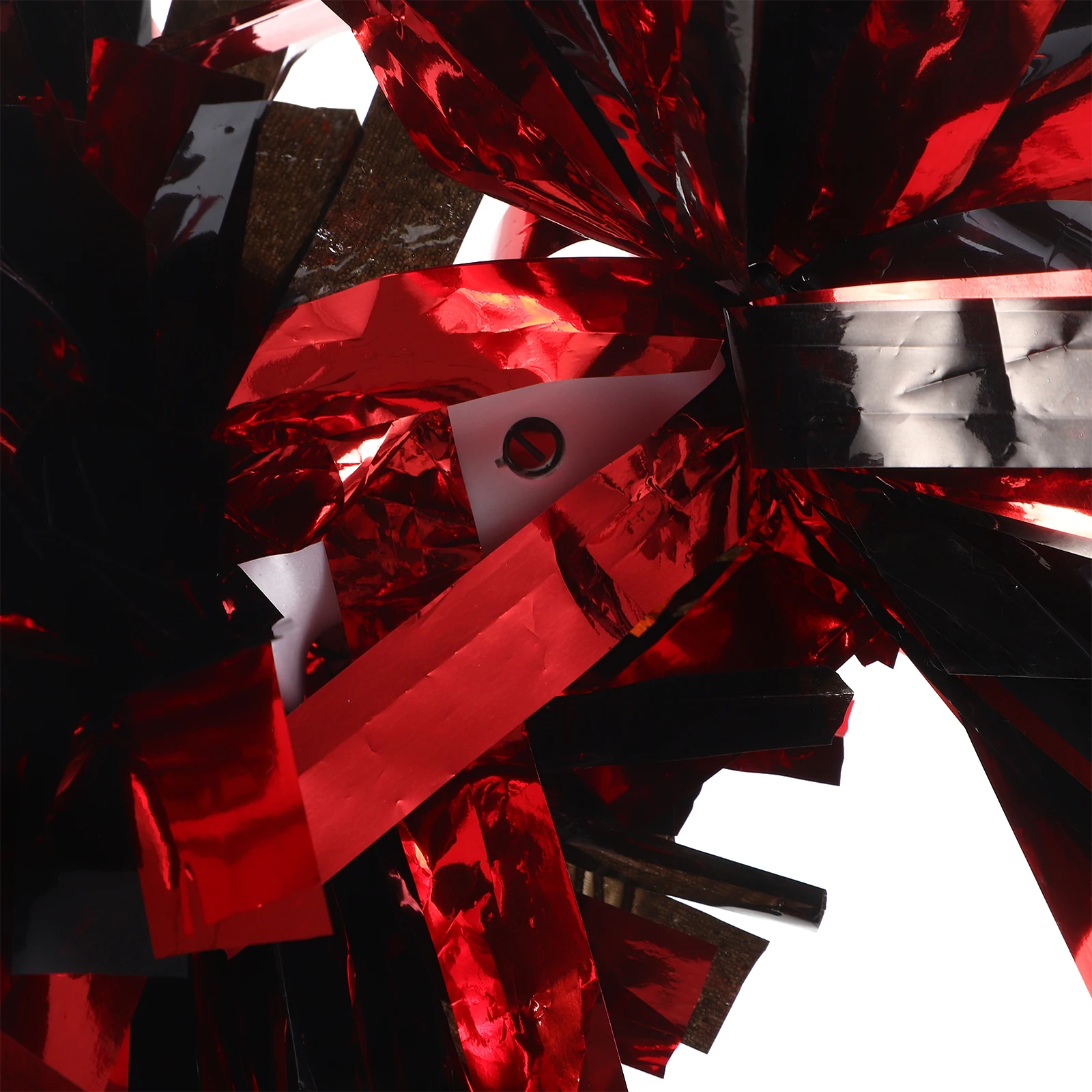 

2Pcs Cheerleading Pom Poms Delicate Cheerleader Accessory for Special Events Fundraisers Black and Red Pom Poms