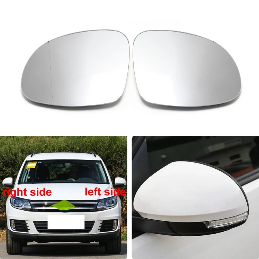 

For Volkswagen VW Tiguan 2010 2011 2012-2018 Replace Car Side Mirrors Reflective Lens Rearview Mirror Lenses Glass with Heating