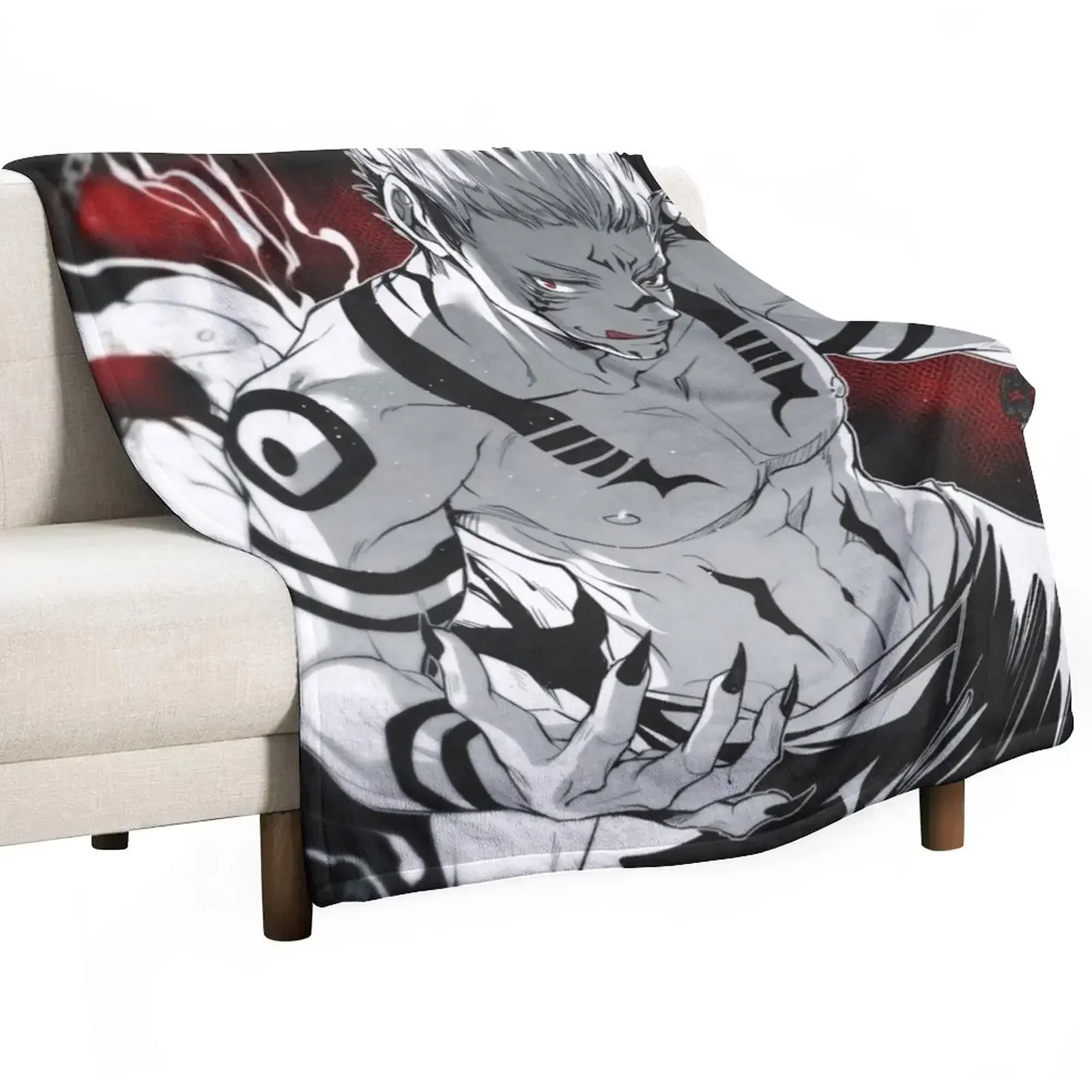 Sukuna & Itadori Yuji Throw Blanket Sleeping Bag anime Blankets