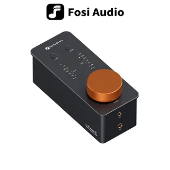 Fosi Audio SK02 USB DAC مضخم ضوت سماعات الأذن أمبير وحدة فك ترميز الصوت دعم DSD 256 PCM لسماعة الرأس المتوازنة 3.5 مللي متر و 4.4 مللي متر