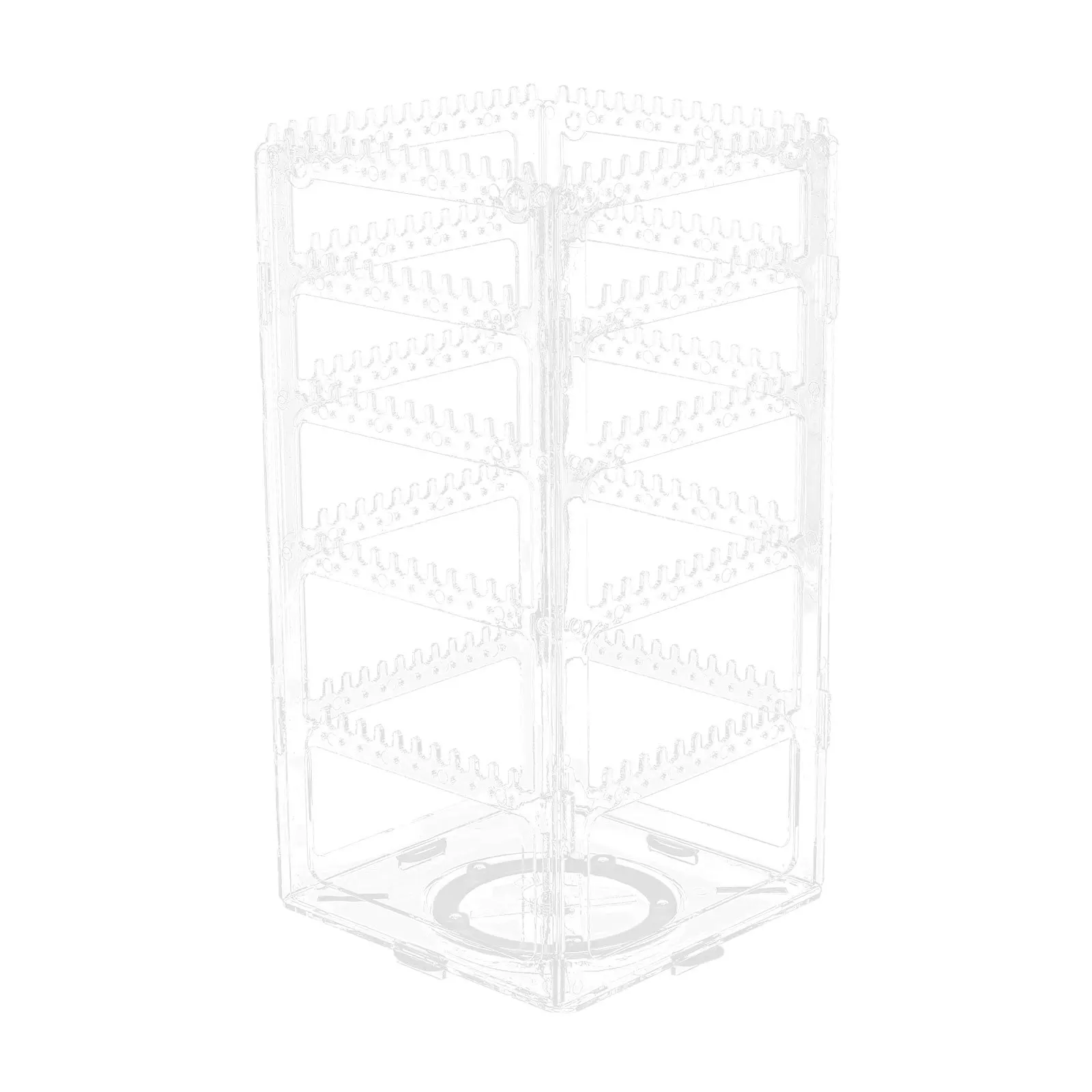 

Rotating Jewelry Display Stand Plastic Earring Holder Multi-Layer Ear Studs Organizer Desktop Jewelry Organizer Holder
