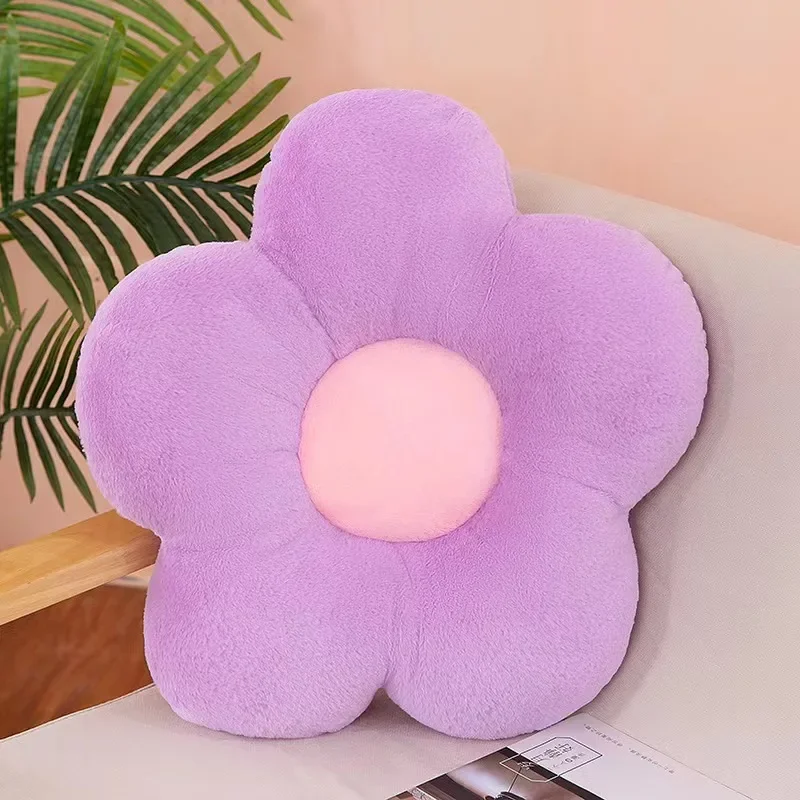 Stuffed Daisy Flower Seat Cushion Sunflower Shape Kids Girl Bedroom Seat Pillow Office Room Decor Sofa Cushions Plush Toys