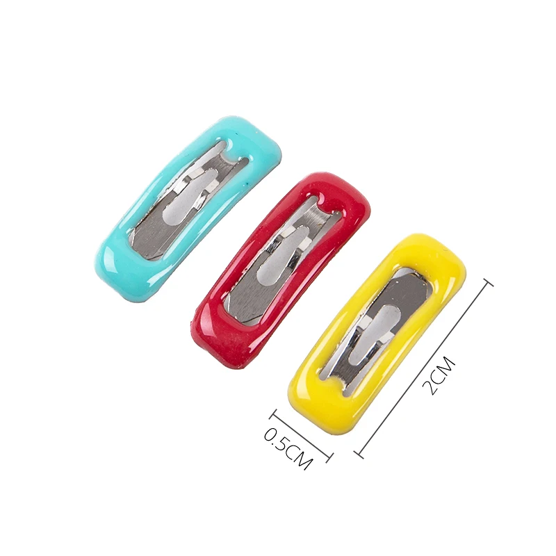 10Pcs/set 2cm Mini Cute Hair Clip Children Side Clip Baby Hair Accessories Pet BB Clip Small Doll Cat Dog Hairpin