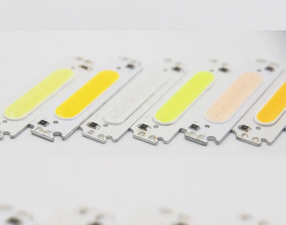 10PCS 60x15MM DC 12V 2W COB LED Glühbirne Chip Weiß Gelb Orange Grün blau Rot Lila LED Matrix Lampe für DIY Beleuchtung 6CM – Detail 8