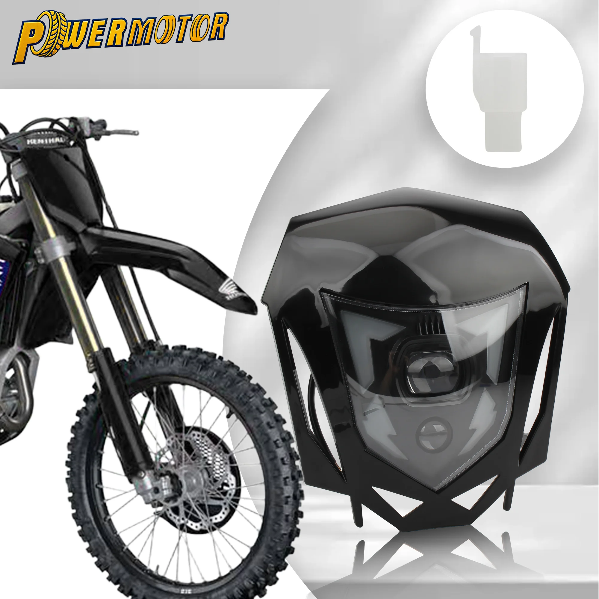 

Motocross Headlight Fairing Head Light For Honda CRF450 2013 2014 2015 2016 CRF450L CRF450XR Motorcycle Headlamp Assembly Enduro