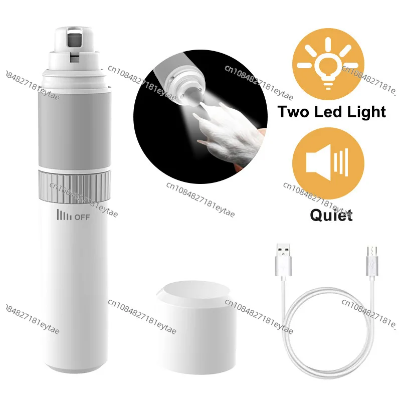 

New USB Electric Pet Nail Grinder Clipper for Dogs Cats Rechargeable Safe File