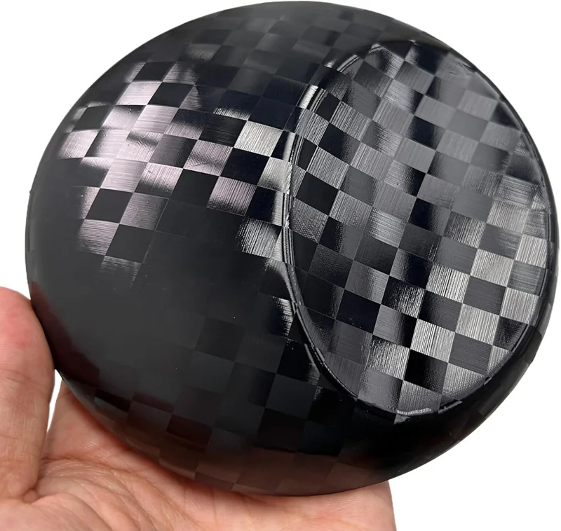 Premium Black Grid Checkered Forged Vinyl Wrap Film Roll DIY Self Adhesive Decal Sticker Car Wrapping Foil Air Release - view 2