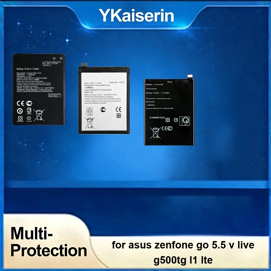 

Mobile Phone Battery Stable C11P1709 C11P1506 C11P1702 0-3040mAh For Asus Zenfone GO 5.5 v Live g500tg L1 Lte