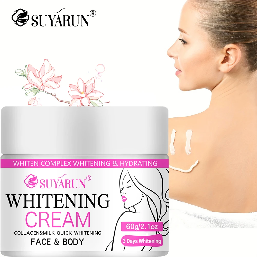 SUYARUN Christmas Gift Brightening Cream-Whitening Moisturizer for Glowing Skin, Festive Hydrating Skincare Set with Luxury Box.