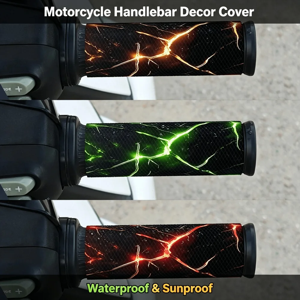 2 PCS Motorcycle Handlebar Anti-Slip Decorative Tape - Waterproof, Sunproof, Anti-Slip, Wear-resistant