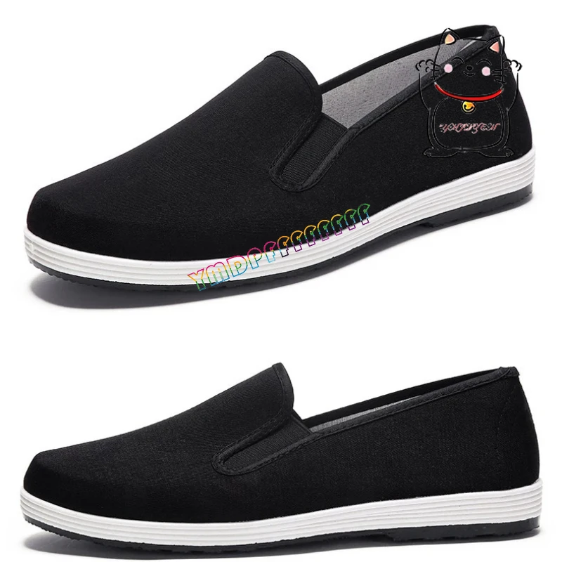 أحذية أنيمي فوشوير التأثيرية للرجال من القطن الكونغ فو الصيني التقليدي تاي تشي فنون الدفاع عن النفس أحذية رياضية للتدريب قابلة للتنفس و