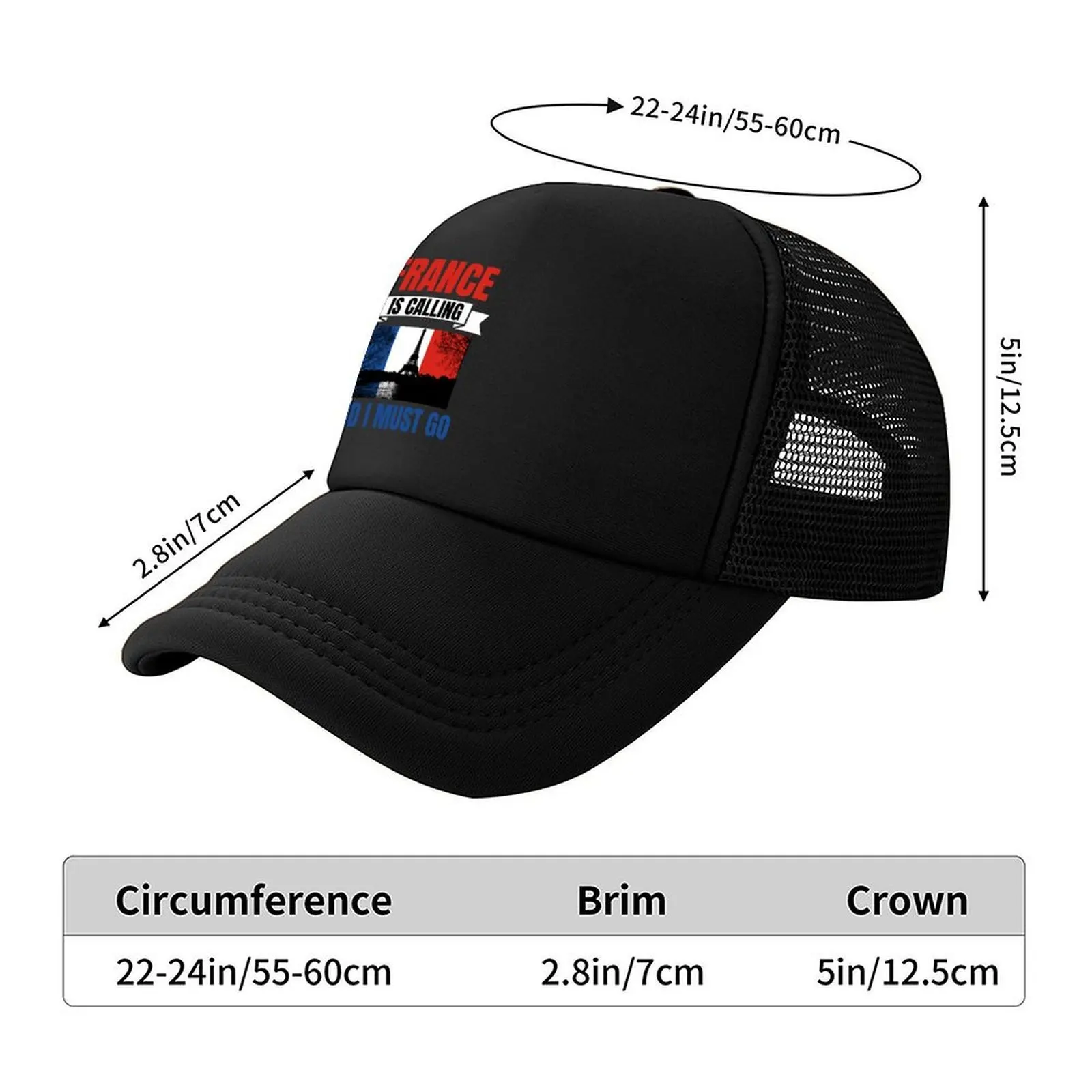 Gorra de béisbol con vibe de vacaciones de Francia, sombrero personalizado para niños, gorra de lujo, sombrero duro, visera de playa para mujer y hombre