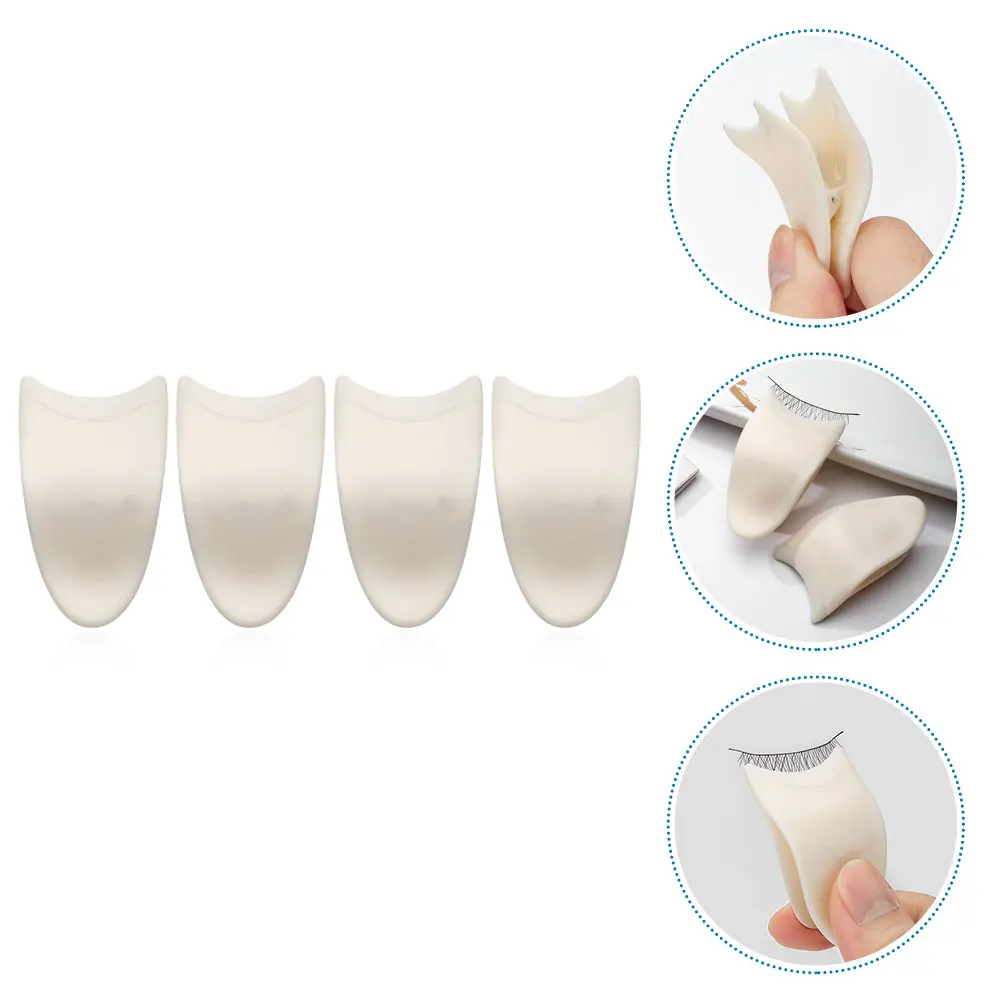 Aplicador de pestañas postizas de acero inoxidable para fácil extracción, herramienta de maquillaje compacta con Clip para pestañas, 4 Uds.