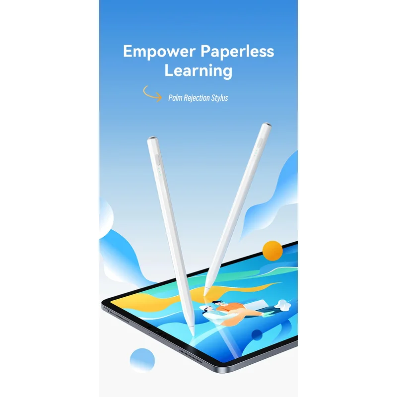 Type-C Charging Palm Rejection Stylus Pen with Tilt Support for iPad Pro