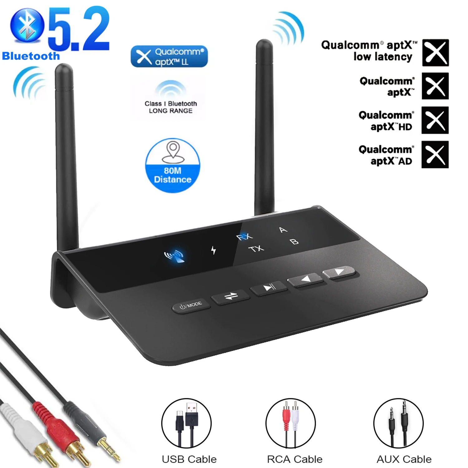 80m-bluetooth-50-トランスミッター-レシーバー-aptx-hd-ll-低遅延ワイヤレスオーディオアダプター-35mm-aux-rca-ジャック-pc-tv-ヘッドフォン用