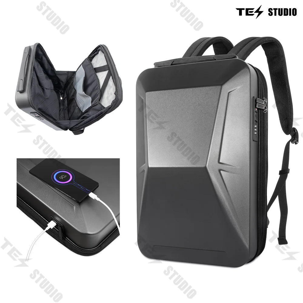 

for Tesla Cybertruck Style Versatile Portable Bagpacks Laptop Usb Charging Mochila Inteligente Theft Hard Shell Outdoor Bag