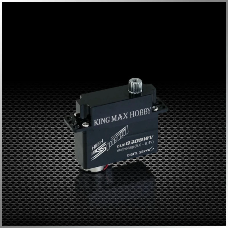 Kingmax CLS0309WH/V High Perf Digital Metal Gears Micro Wing Servo 8.6g 4.5kg Precision CNC Aluminum Thin Dual Bearings