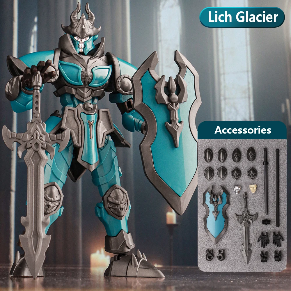 Lucky 13 movable joint doll King Arthur Lich King Knight robot assembly toy model boy gift