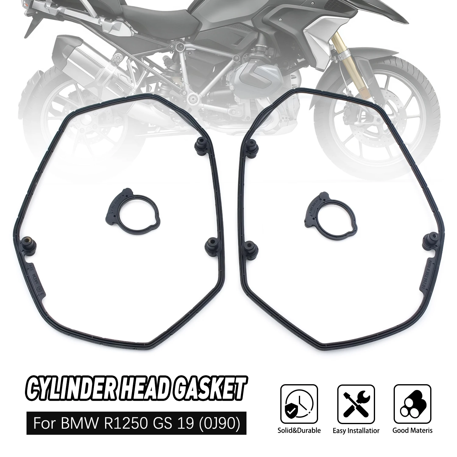 

For BMW R1250GS R 1250 GS ADV GSA R RS RT 19 20 21 0J90 K50 K51 K52 K53 K54 11127923596 Black Valve Cover Gasket Set Rubber