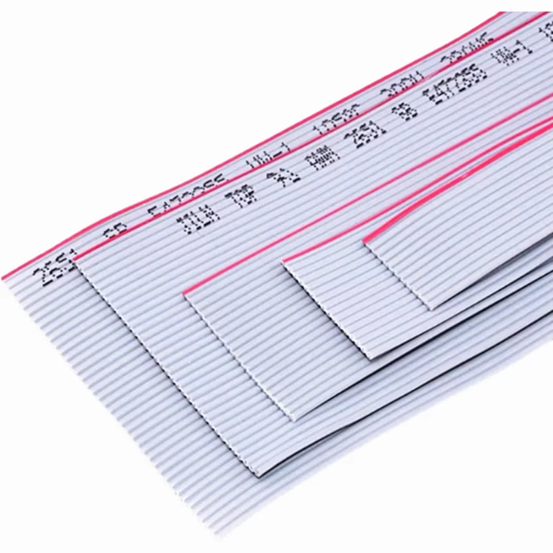 1/2/5Meter 6P/8/10/12/14/16/20/26/30/34/40/50/60 Pin 1.27mm Pitch Gray Flat Ribbon Cable 28 AWG Wire For 2.54mm FC IDC Connector