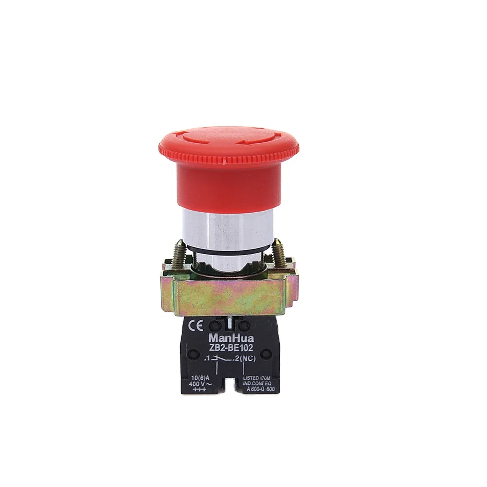 

XB2-BS542 10A Emergency Stop Self-locking Red Push Button Switch