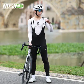 WOSAWE bicycle saddle cushion cycling pants summer & autumn quick dry gel pad bike bib pants high end breathable long tights