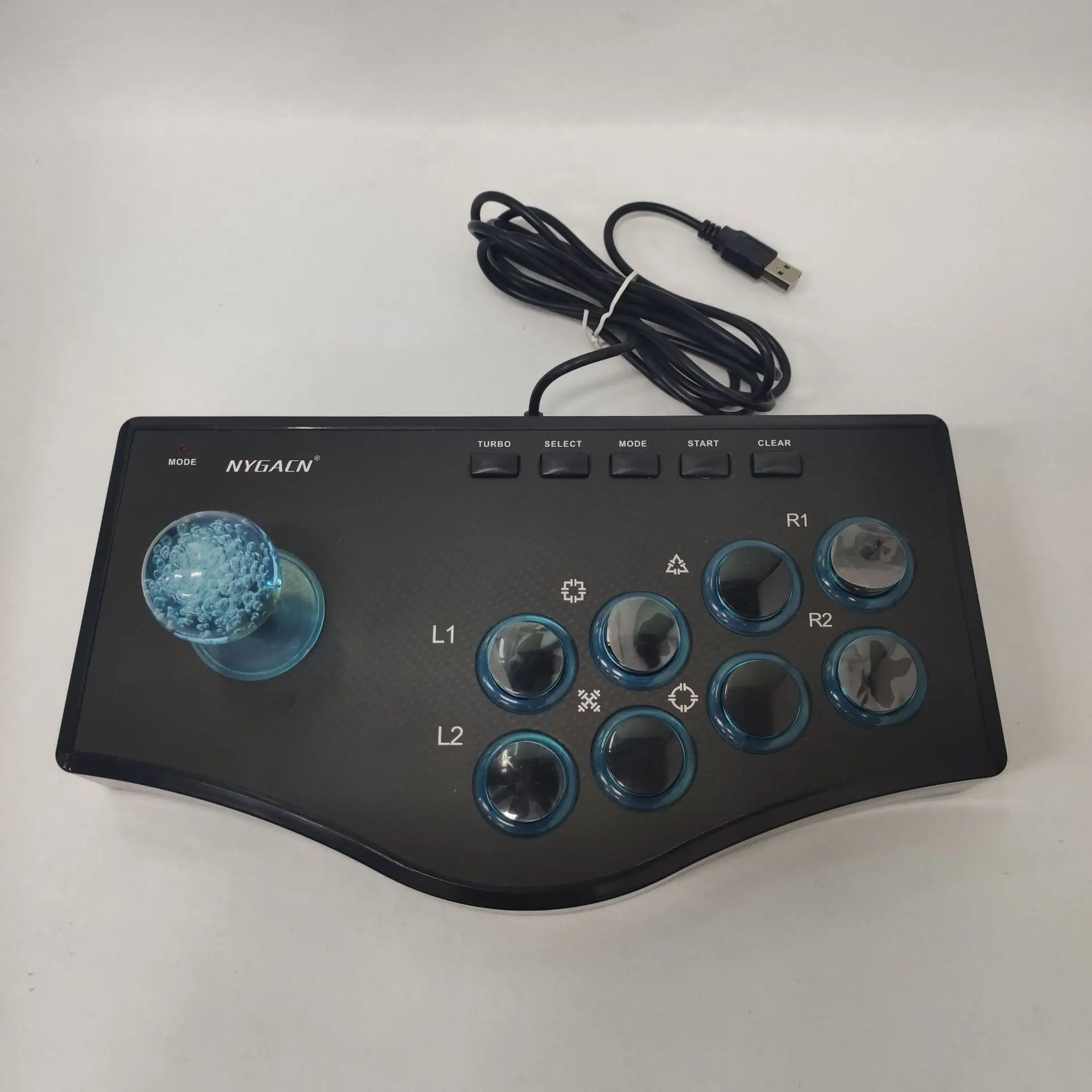 Best Pick Retro Arcade Game Rocker Controller Usb Joystick For Ps2/Ps3/Pc/Android Smart Tv Built-In Vibrator Eight Direction Joy