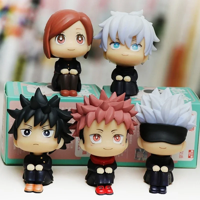 

6.5cm Anime Jujutsu Kaisen Figure Itadori Yuji Gojo Satori Fushiguro Megumi Kugisaki PVC Action Models Kid Toys Gift 5/6pcs