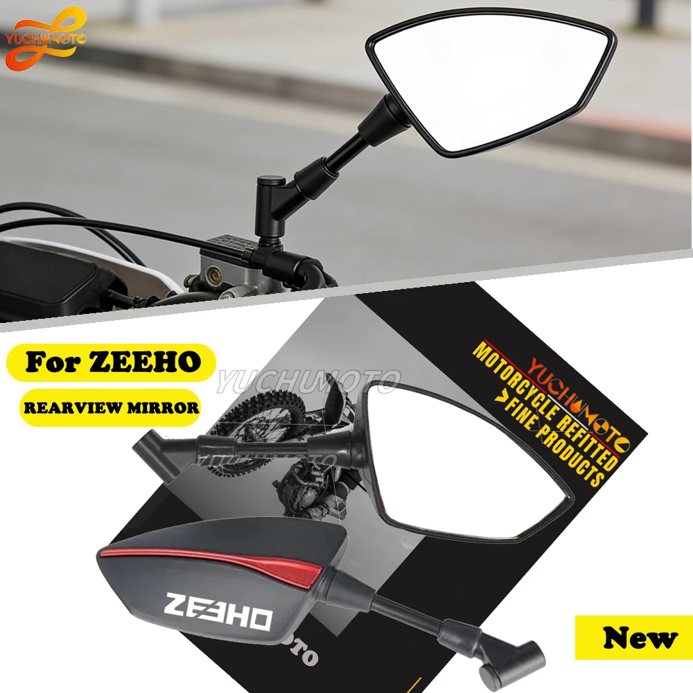High Quality For ZEEHO AE8 AE8 S+ AE2/AE4/AE6/AE4i Universal Motorcycle Adjustabale Side Rearview Mirrors Universal Rearview