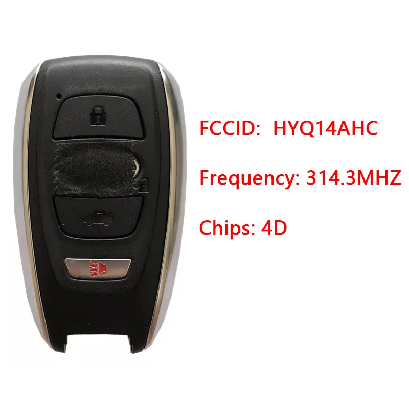 CN034008 Aftermarket For 2014-2018 Subaru BRZ XVForester Impreza Smart Key 4D chip 314.3MHZ 4 Button HYQ14AHC