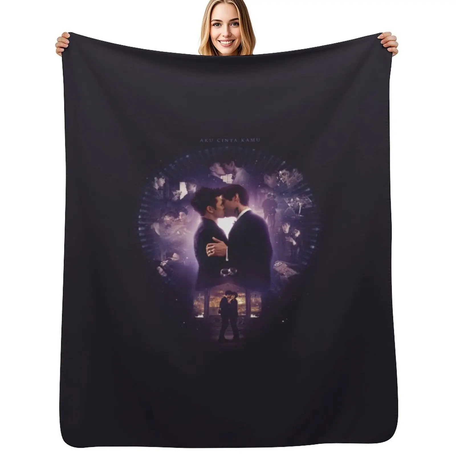 

Aku Cinta Kamu Throw Blanket Decorative Sofa Blankets For Baby Luxury Designer Decorative Throw Blanket