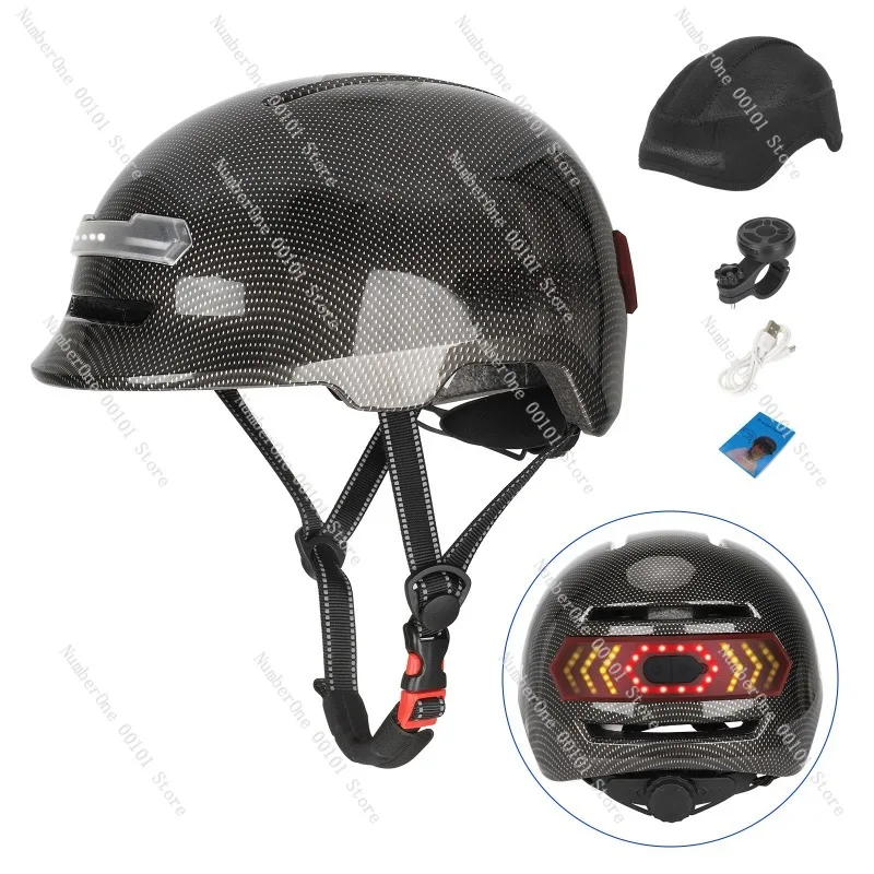 AI intelligent voice helmet Basket teeth answer call music navigation belt steering brake light button control helmet