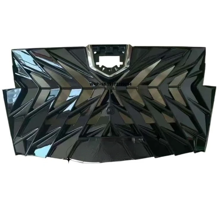 

Auto Parts Car Grille ABS Plastic Black Gold Version Front Grille for Alphard 2018