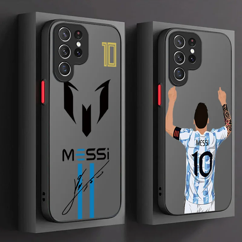 FootBall Number 7 10 Case For Samsung Galaxy S24 S23 S22 Ultra S21 S20 FE S10 Plus A15 A25 A35 A55 5G Note 20 10 Silicone Etui