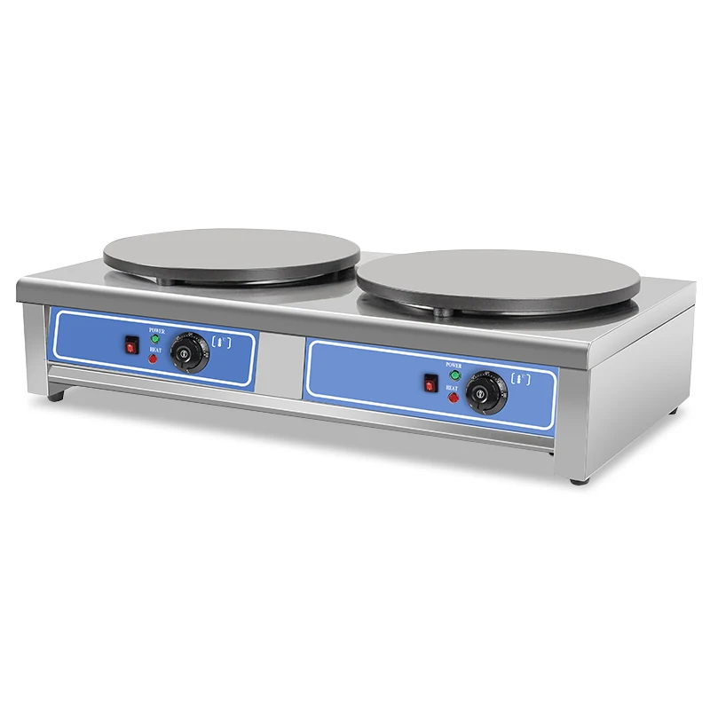 

Double head electric pancake machine team halberd stove electric cake pan Crepe Machine