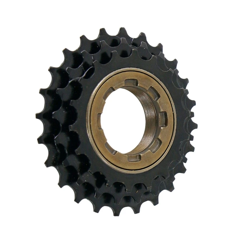 A1A2 Bicycles Freewheels, 3 Speed 18-21-24T Mountain Bike Cassettes Sprocket Replacement Screw On Freewheels Conversion Chain