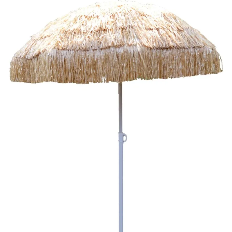 

Party City Large Thatch Palapa Umbrella, Pool Party, Tropical Decor, 75in, Plastic